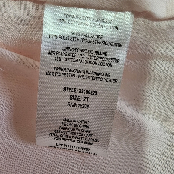 NWT Pastourelle by Pippa & Julie Pink Hilo Lace Overlay Layered Dress - 2T - Picture 8 of 8